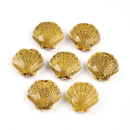 Handmade Porcelain Beads LS-PORC-N009-01G-1