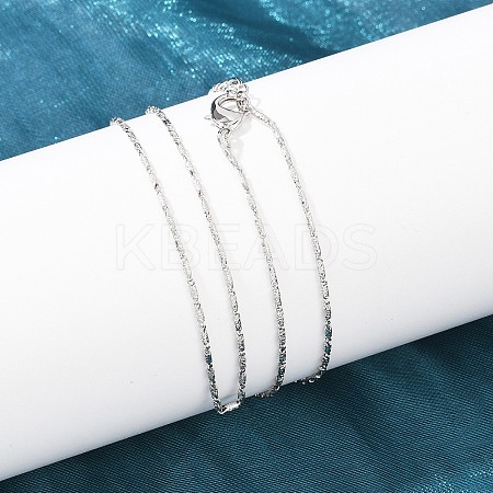 Brass Oval Link Chain Necklaces NJEW-D338-02P-1
