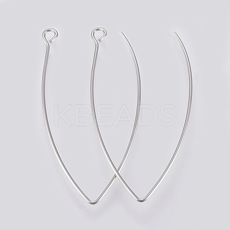304 Stainless Steel Earring Hooks X-STAS-K184-05-01P-1