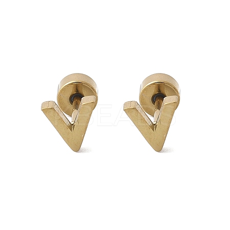 304 Stainless Steel Stud Earrings for Women LS-EJEW-E603-05H-G-1