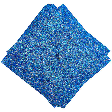 Square EVA Glitter Graduation Cap Topper Stickers DIY-WH20053-05F-1