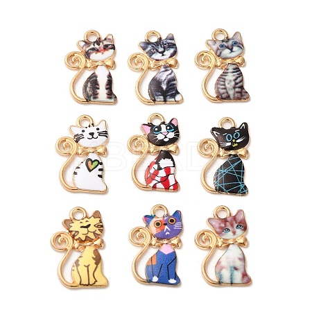 Alloy Enamel Pendants ENAM-T011-139-1