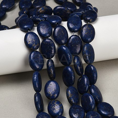 Synthetic Howlite Imitation Lapis Lazuli Beads Strands G-S393-11A-13x18-1