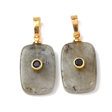 Natural Labradorite Pendants G-P628-01G-04-1