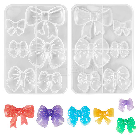 2Pcs Bowknot Silicone Molds SIL-TA0003-34-1