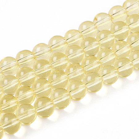 Baking Paint Transparent Glass Beads X1-DGLA-N006-8mm-03-1