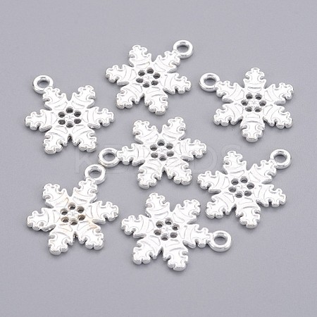 Tibetan Style Alloy Snowflake Pendants LS-TIBEP-EA115Y-S-FF-1