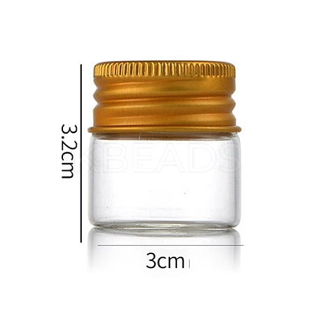 Clear Glass Bottles Bead Containers CON-WH0085-75A-02-1