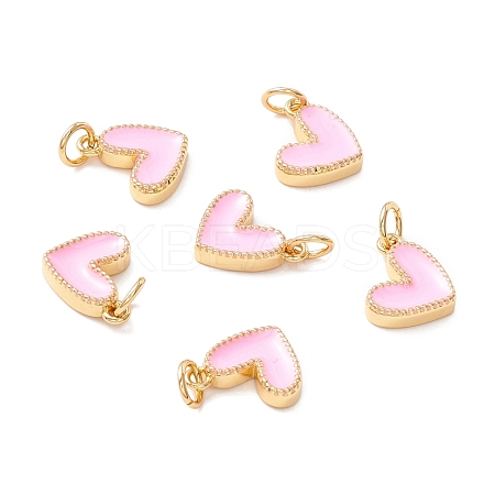 Rack Plating Brass Enamel Charms KK-D073-27G-05-1