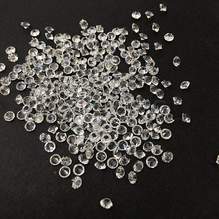 Transparent Acrylic Rhinestone Cabochons TACR-WH0012-03-1