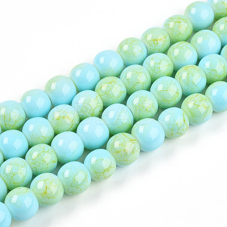 Baking Paint Glass Beads X1-DGLA-N003-8mm-C04-1