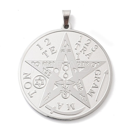 Anti-Tarnish 304 Stainless Steel Pendants STAS-U030-03P-1