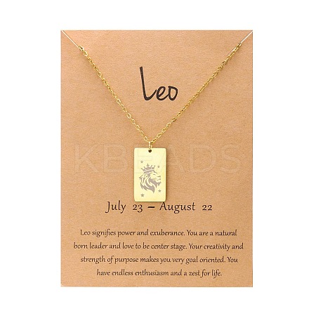 Twelve Constellations Pendants Necklaces PW-WG2D875-10-1
