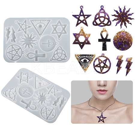 DIY Pendant Silicone Molds DIY-I102-06-1