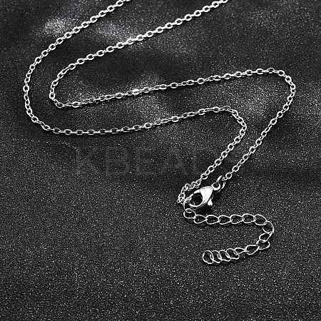 Non-Tarnish 304 Stainless Steel Cable Chain Necklace LS-X-STAS-T040-PJ204-50-1
