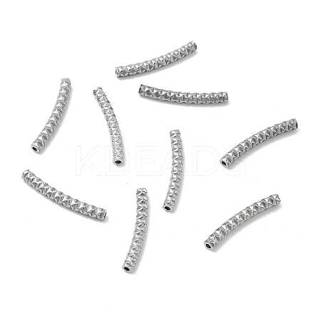 Non-Tarnish Textured 304 Stainless Steel Tube Beads LS-STAS-P319-41P-1