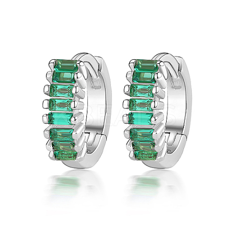Cubic Zirconia Hoop Earrings DI7487-13-1