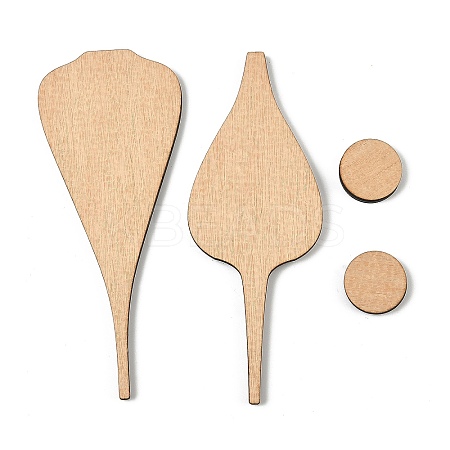 Wood Toilet Signs Set AJEW-WH0043-57-1