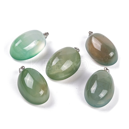 Natural Agate Dyed Pendants G-Q172-07P-04-1
