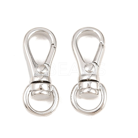 Brass Swivel Claw Clasps KK-P353-13P-1