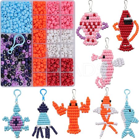 DIY Ocean Theme Keychain Making Kit DIY-SC0023-51-1