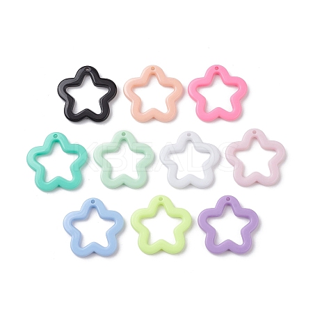 Opaque Acrylic Pendants MACR-M042-02-1
