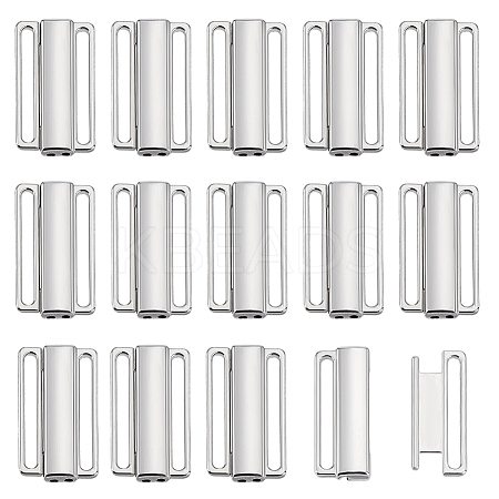 15Pcs Alloy Bikini Bra Closure Buckle FIND-PH0027-17-1