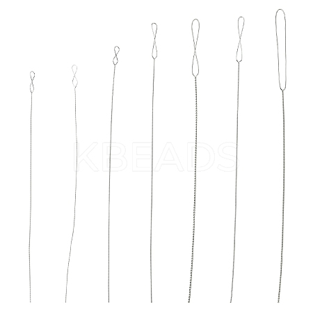 7pcs 7 Styles Stainless Steel Straight Sewing Embroidery Threads FIND-YWC0014-004-1