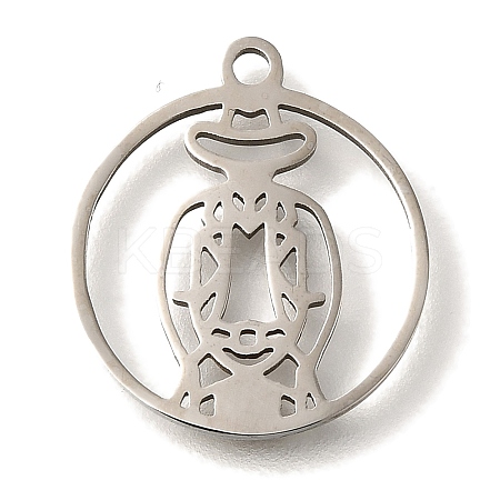 201 Stainless Steel Pendants STAS-R136-26P-1