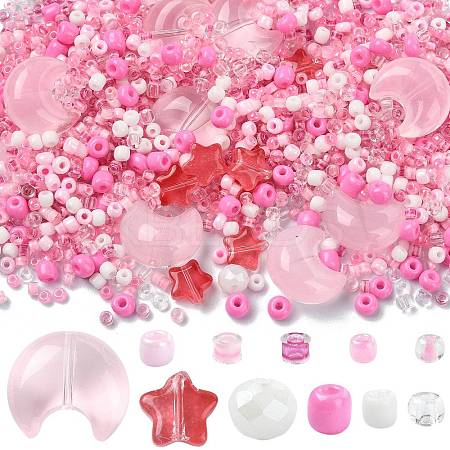 Mixed Styles Glass Beads Strands EGLA-FS0002-63D-1