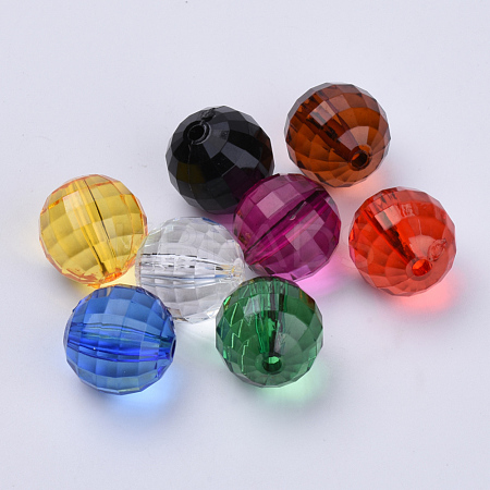 Transparent Acrylic Beads TACR-Q254-20mm-V-1