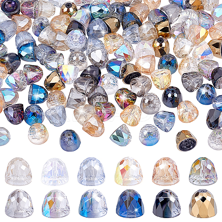 120Pcs 12 Styles Electroplate Glass Beads EGLA-PH0001-56-1