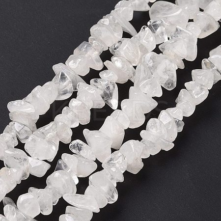 Natural Quartz Crystal Chips Beads Strands F019-2-1