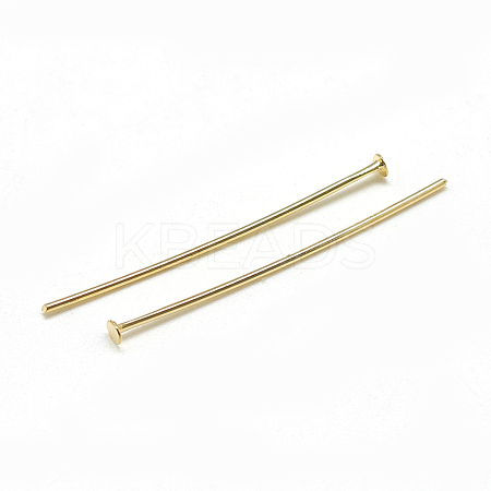 Brass Flat Head Pins X-KK-T032-093G-1