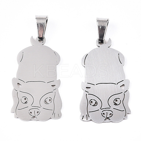 304 Stainless Steel Pendants STAS-N103-04P-1