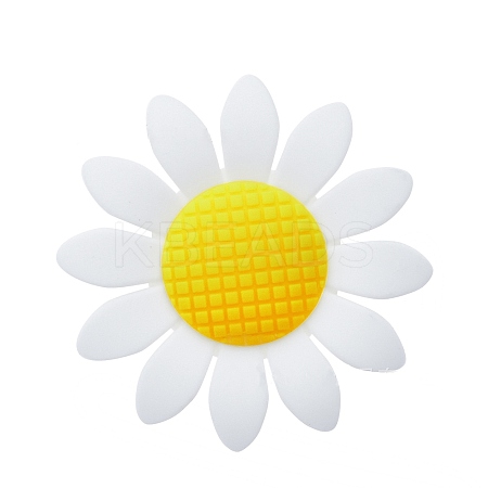 Sunflower Food Grade Silicone Beads PW-WG58598-01-1