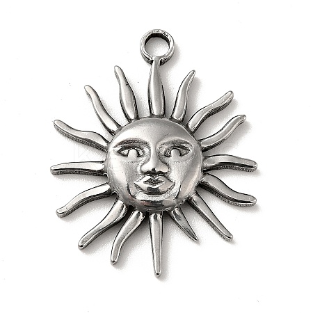304 Stainless Steel Pendants STAS-G278-18AS-1