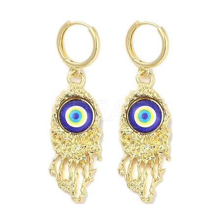 Rack Plating Brass Dangle Earrings for Women EJEW-M260-24G-02-1