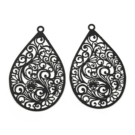 Spray Printed 430 Stainless Steel Pendants LS-X-STAS-P359-01F-1
