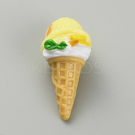Opaque Resin Ice Cream Cabochons CRES-CJC0009-01C-1