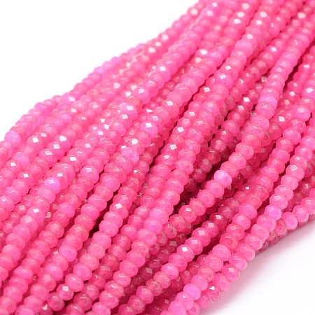 Dyed Natural Malaysia Jade Rondelle Beads Strands X-G-E316-2x4mm-02-1