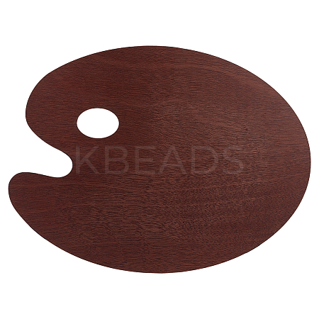 1Pc Wooden Oil Painting Palette AJEW-BC0009-33-1