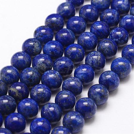 Natural Lapis Lazuli Bead Strands G-G953-01-12mm-1