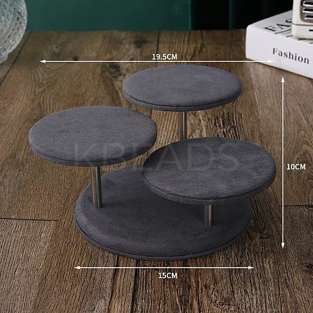 Three-Tier Velvet Jewelry Display Risers PW-WG90543-05-1