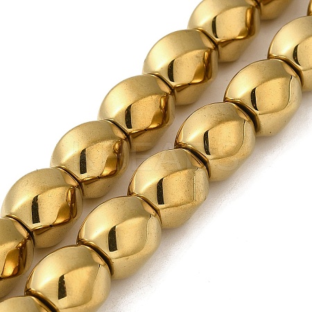 Electroplated Non-Magnetic Synthetic Hematite Beads Strands G-P518-05B-1