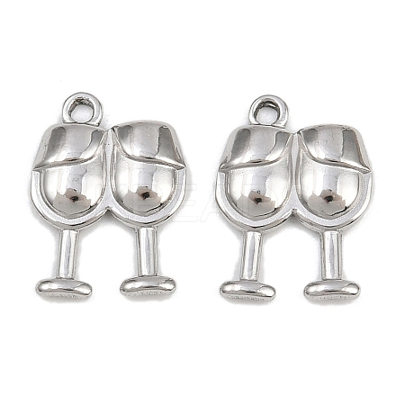 304 Stainless Steel Pendants STAS-L303-18P-1