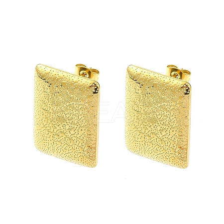 304 Stainless Steel Stud Earring Findings Ion Plating(IP) STAS-L024-002G-03-1
