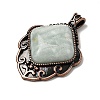 Natural Flower Amazonite Pendants G-A297-03R-20-2