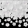 600Pcs 10 Styles Acrylic Bead Caps OACR-SC0002-37-7