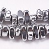 Electroplated Non-magnetic Synthetic Hematite Beads Strands G-P367-G08-1